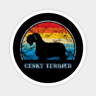 Cesky Terrier Vintage Design Dog Magnet